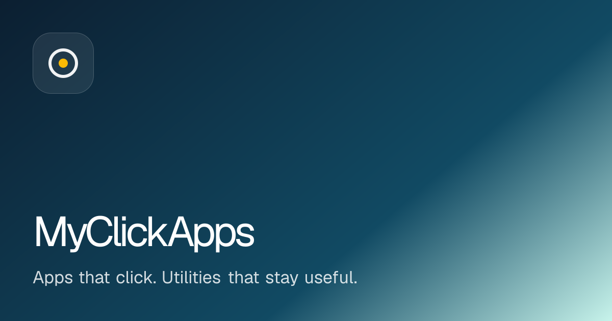 MyClickApps | Apps That Click